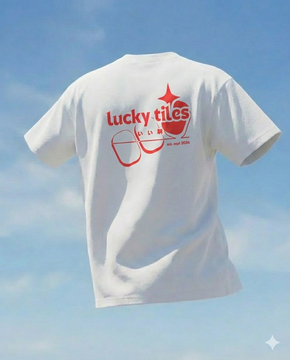 Classic Lucky Tiles Pure Cotton Unisex T-Shirt