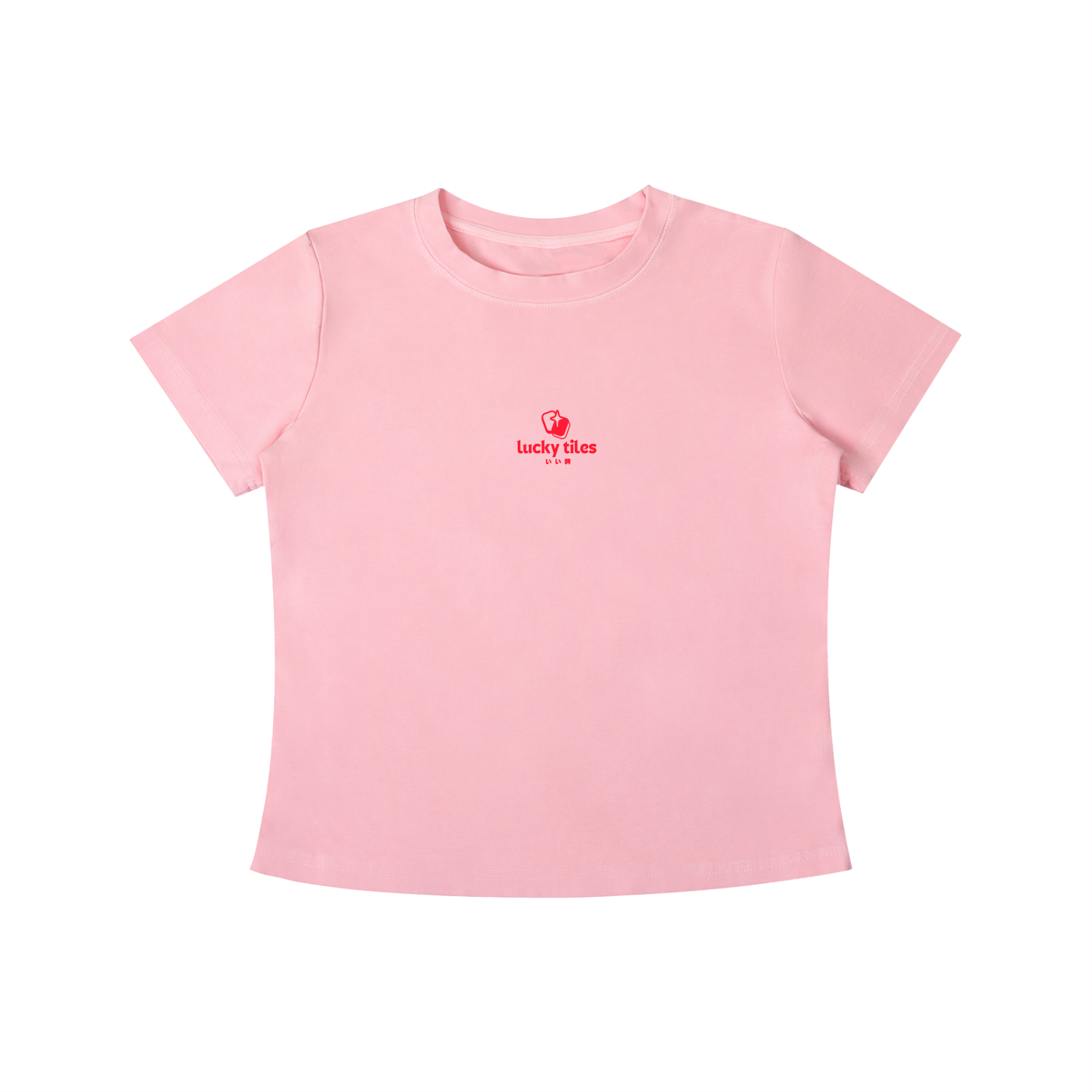 Lucky Tiles Vintage Wash Slim Fit Women T-shirt