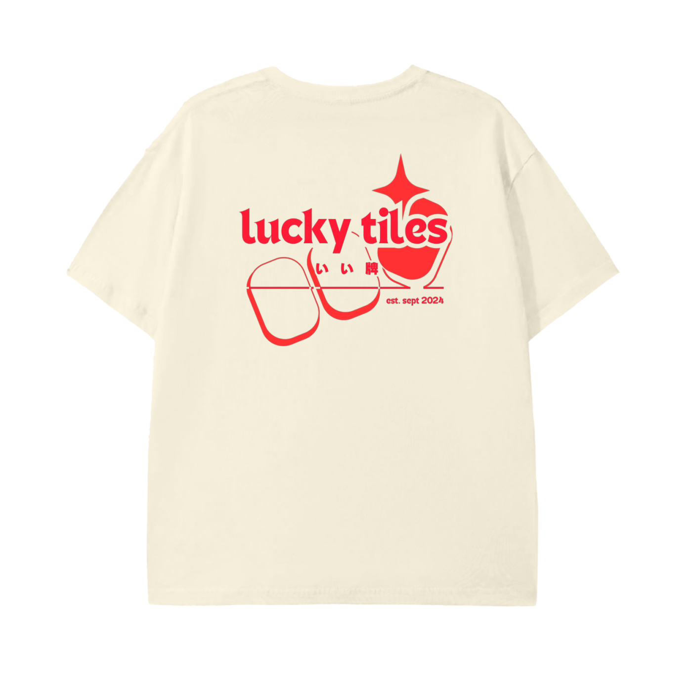 Classic Lucky Tiles Pure Cotton Unisex T-Shirt