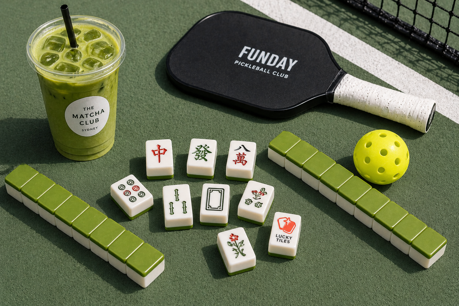 Mahjong & Matcha & Pickleball